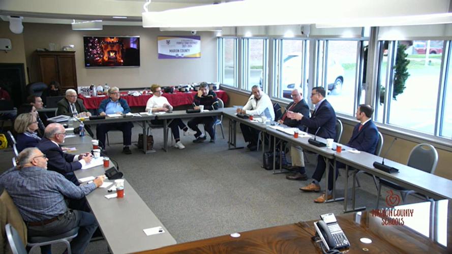 Marion Co., West Virginia, representatives meet with BOE to discuss legislative session