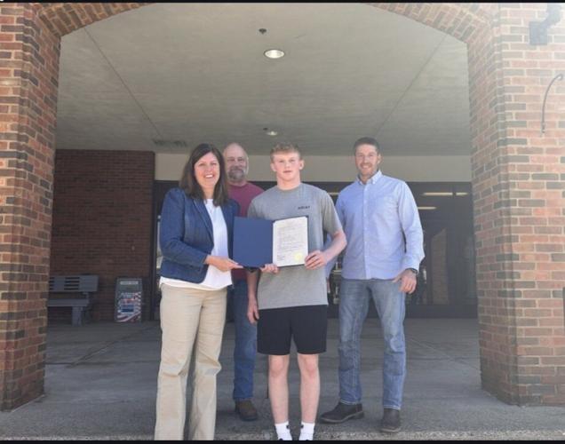 Gallia commissioners honor state champion wrestler, proclaim Child ...