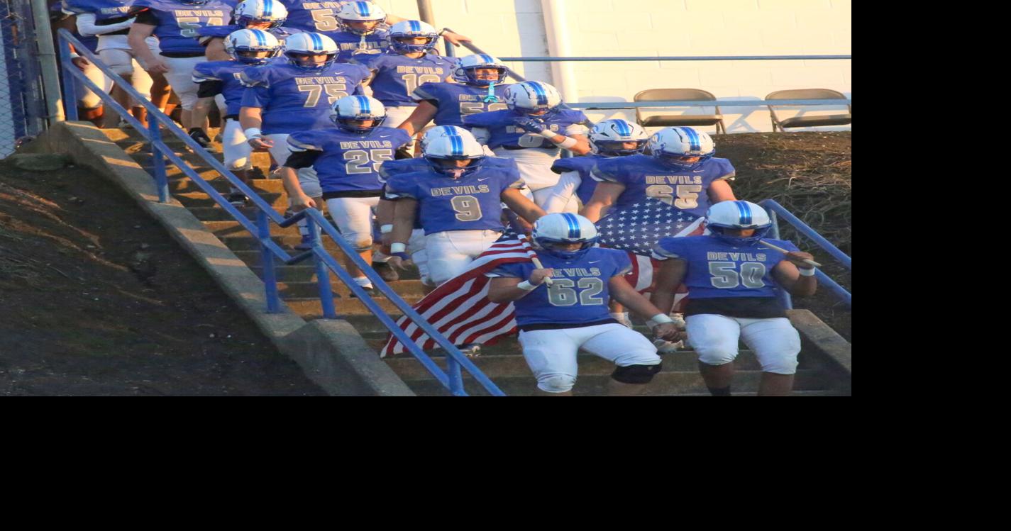Blue Devils on the steps