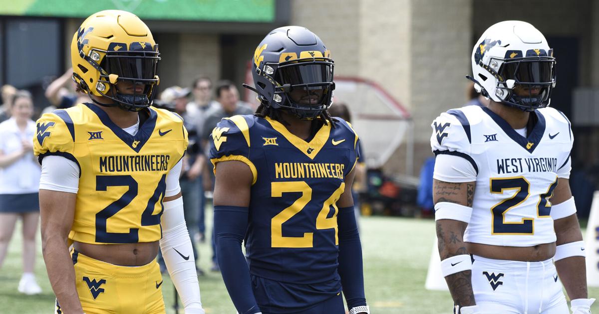 WVU football 0427 new football uniforms West Virginia University WVU football 0427 new football uniforms West Virginia University