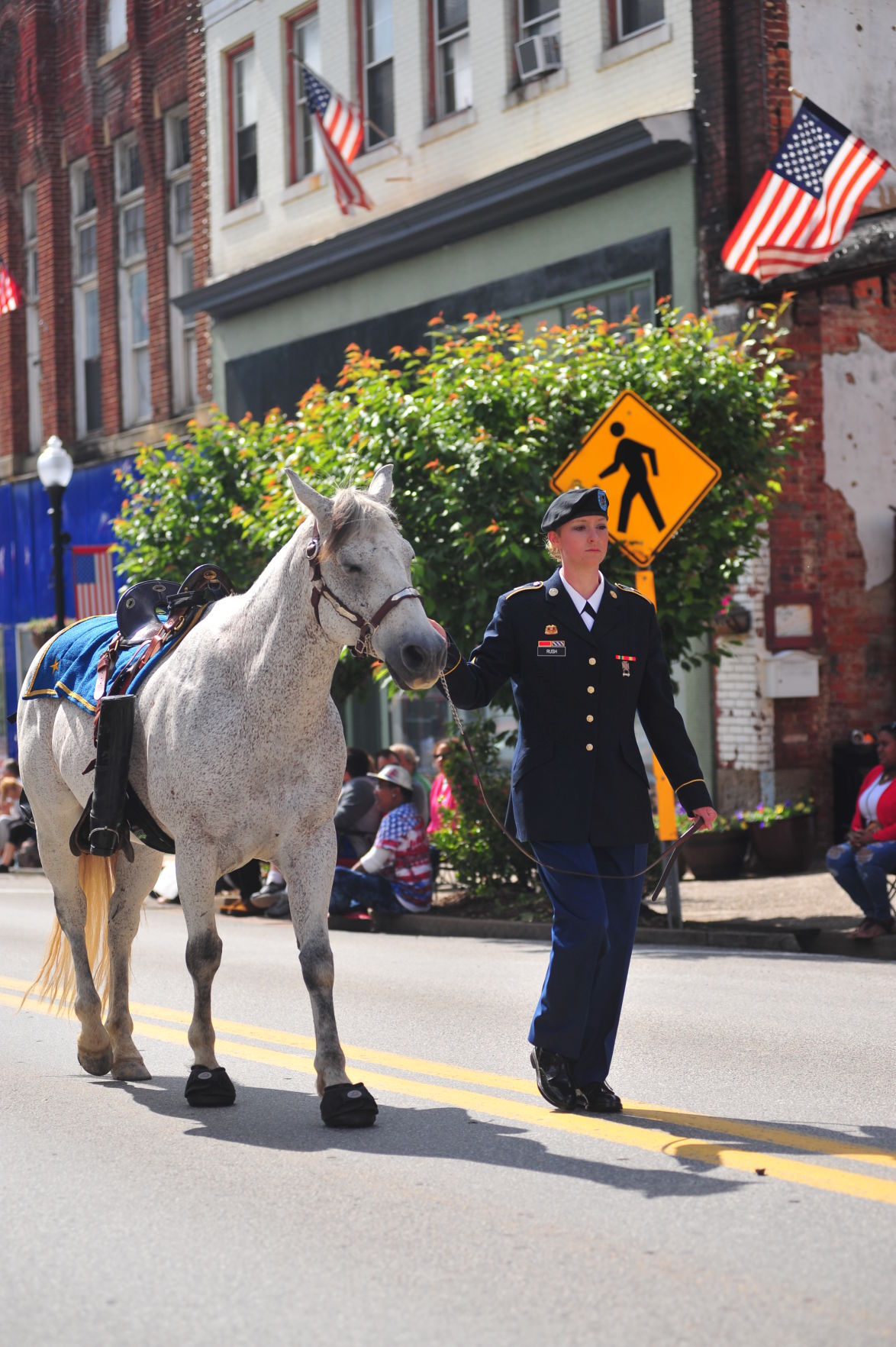 riderless horse with boots inverted in 