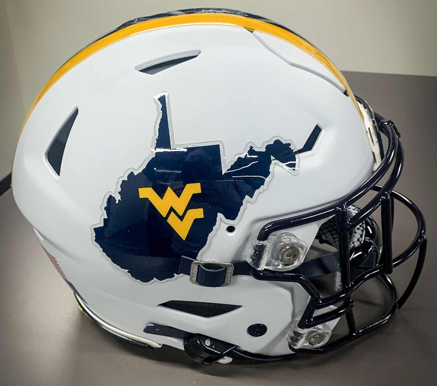 wvu mini football helmet