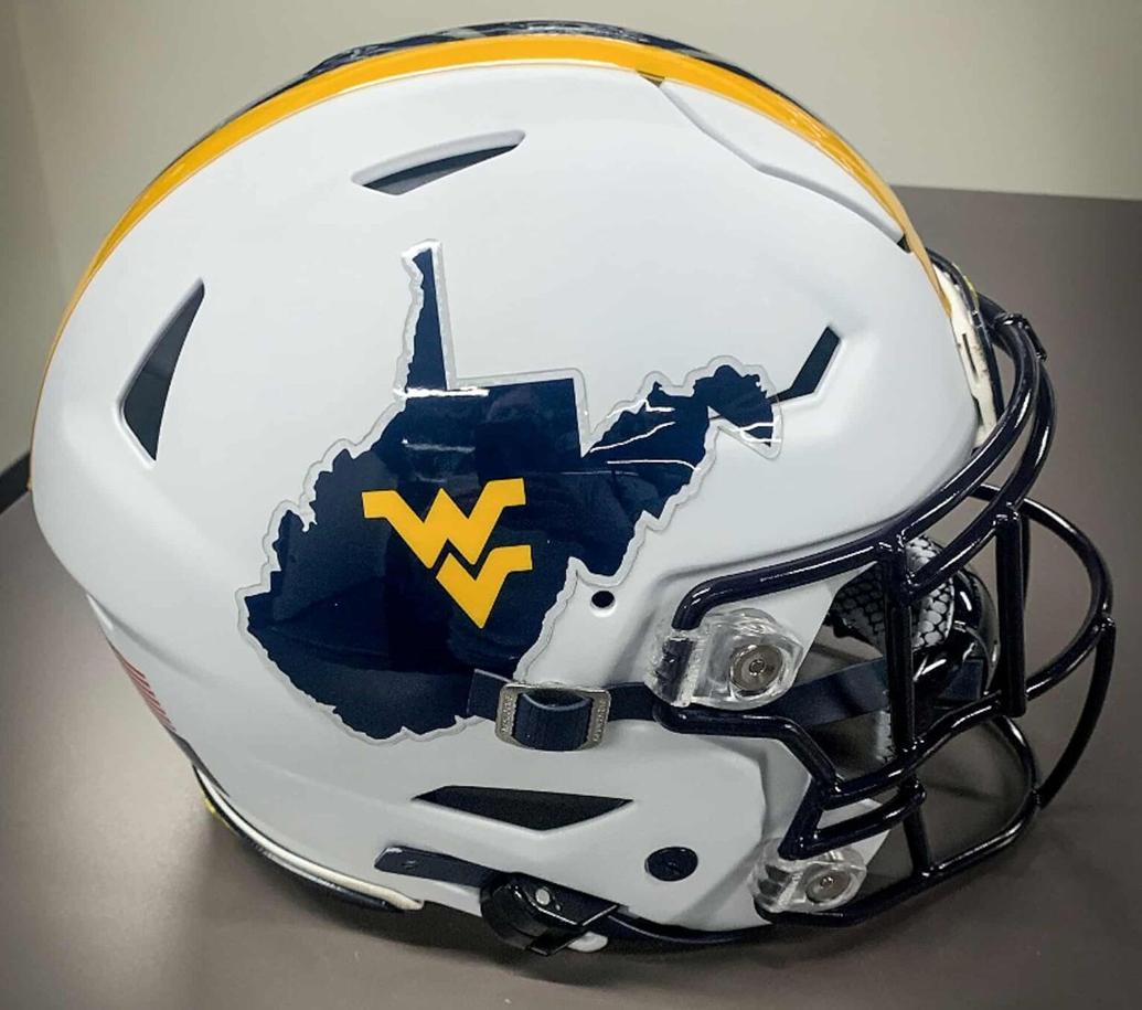 WVU Football Country Roads Helmet Front All WVU News