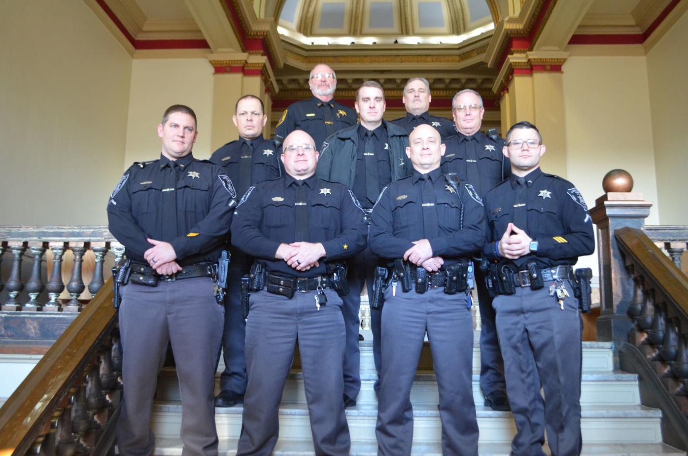 Marion Co WV Sheriff #39 s Office promotes 8 deputies News wvnews com