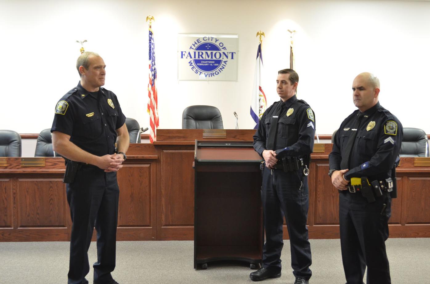 Three Fairmont police officers receive promotions News