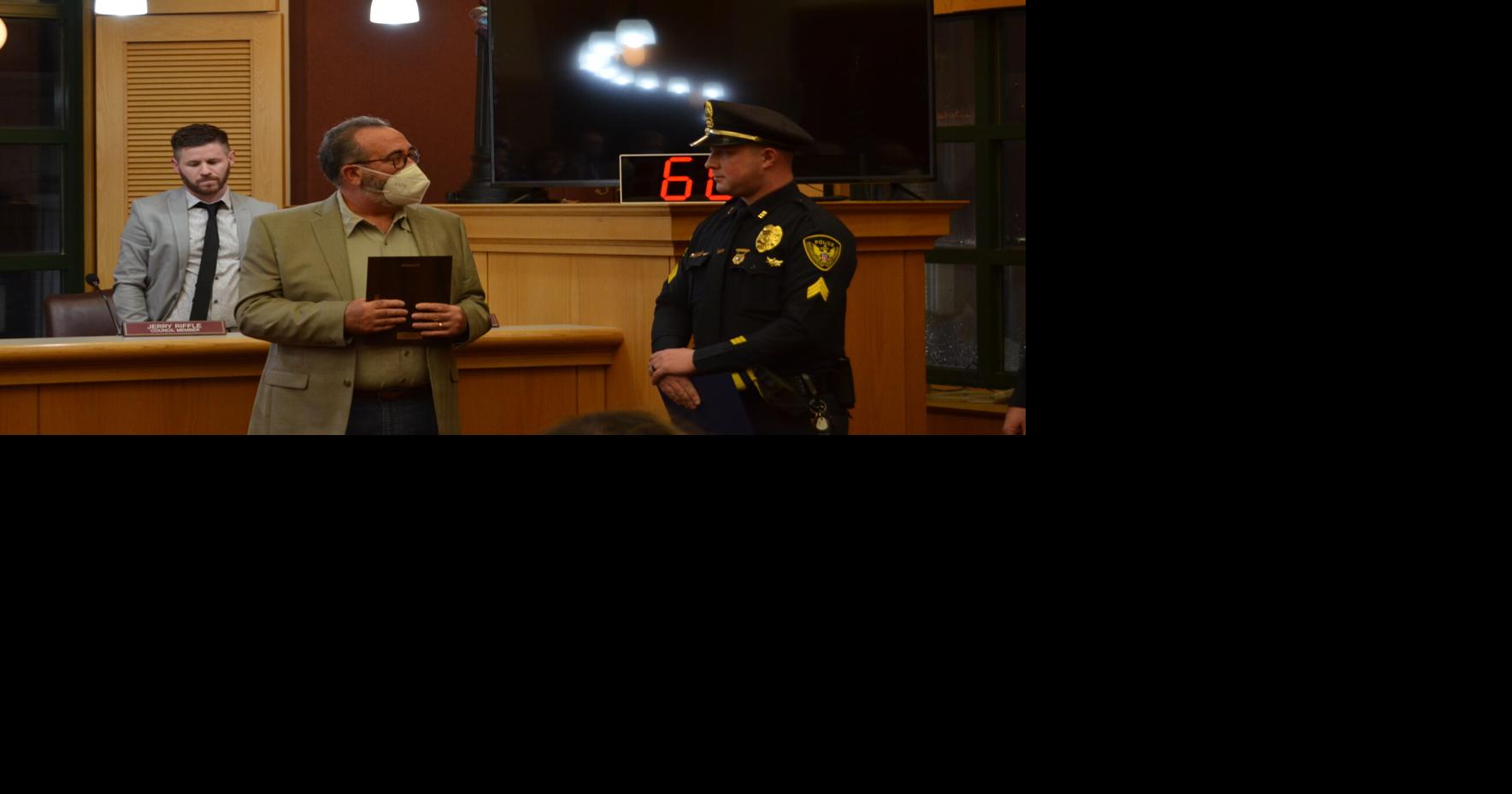 Clarksburg (West Virginia) City Council honors Clarksburg Police Sgt