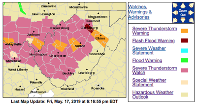 Parts of WV issued severe thunderstorm watch through ...