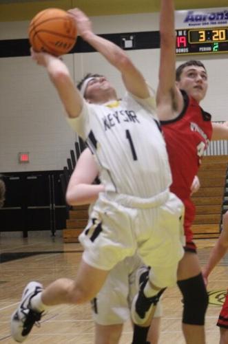 Noah Broadwater led Keyser with 17 points in the loss to Fort Hill.