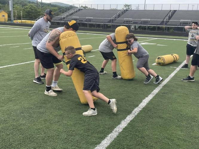Keyser Golden Tornado football holds successful youth football camp