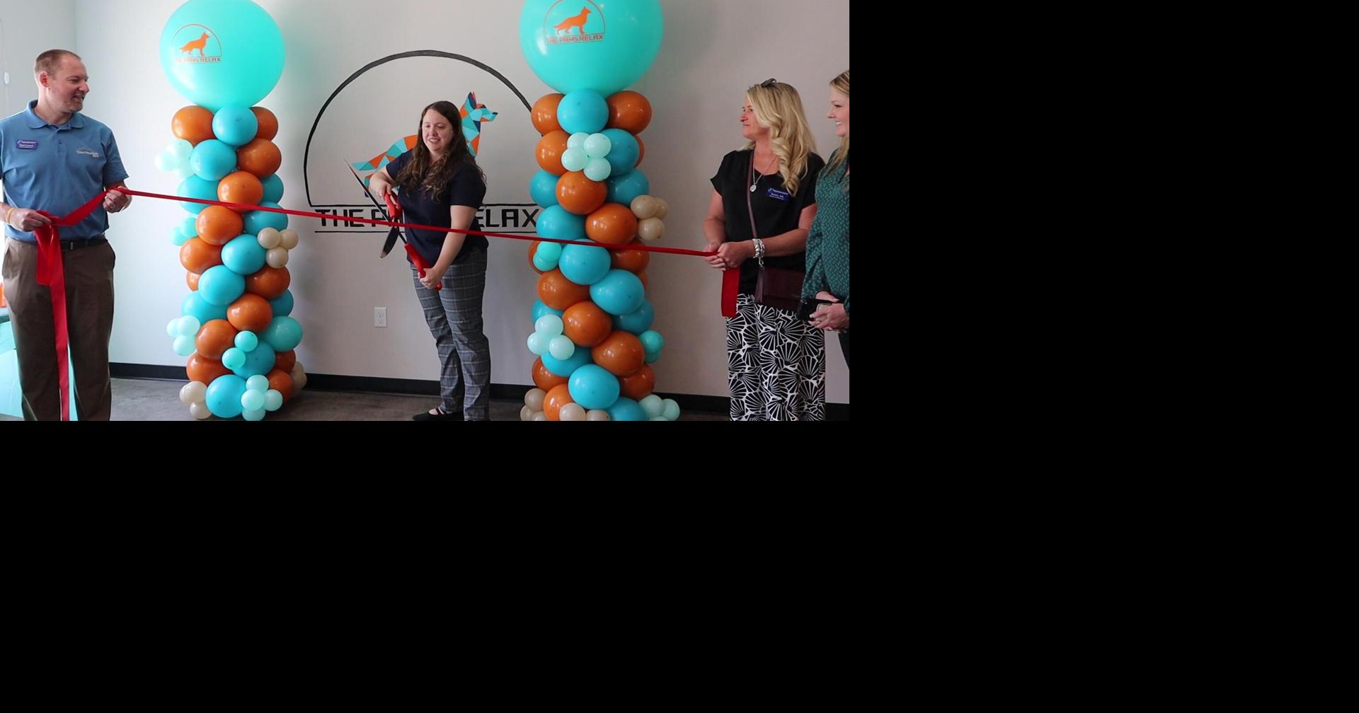 The Paws Relax ribbon cutting