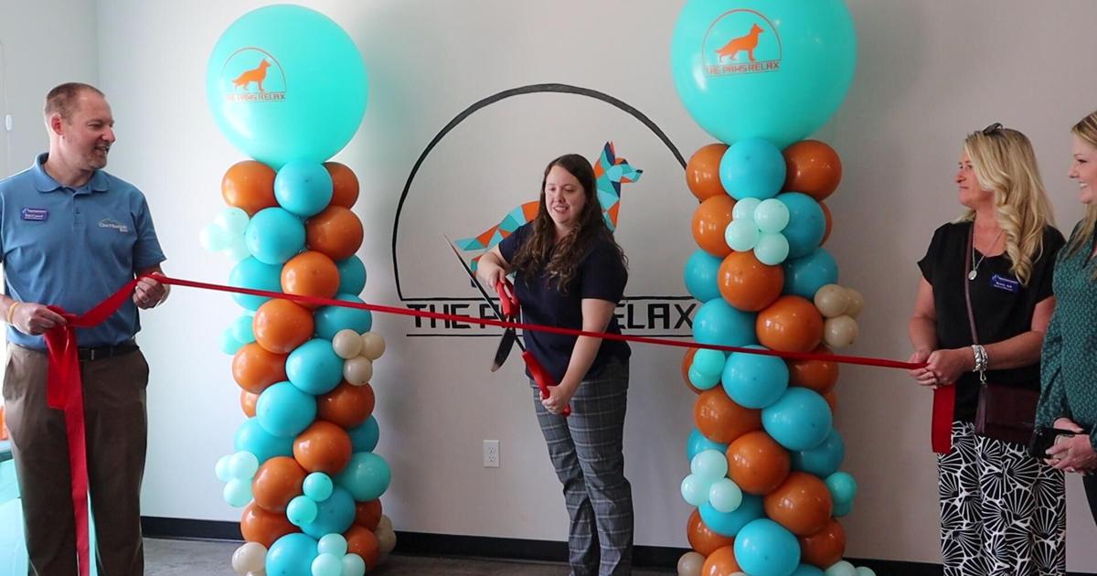 The Paws Relax ribbon cutting