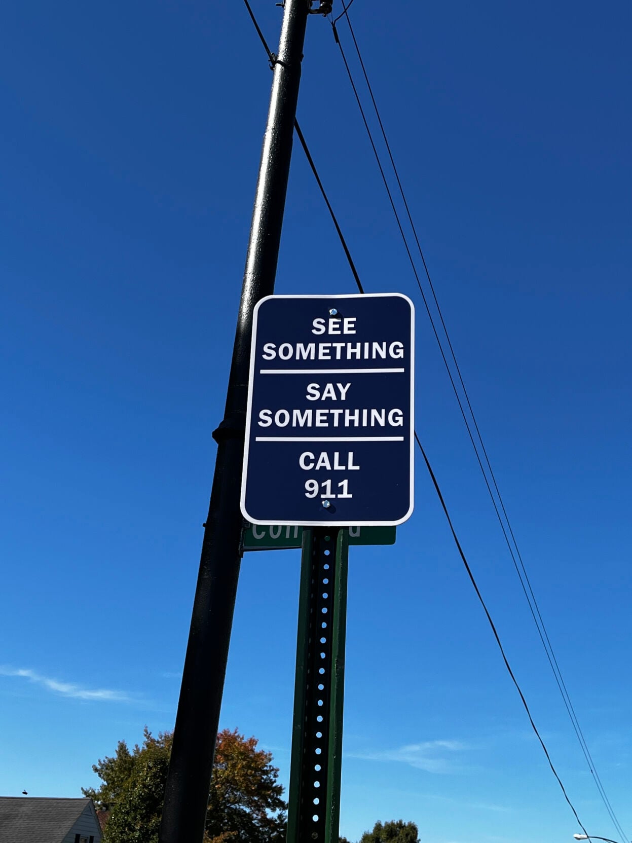Say Anything Signs Clarksburg mayor unveils signs for 'See Something Say Something ...