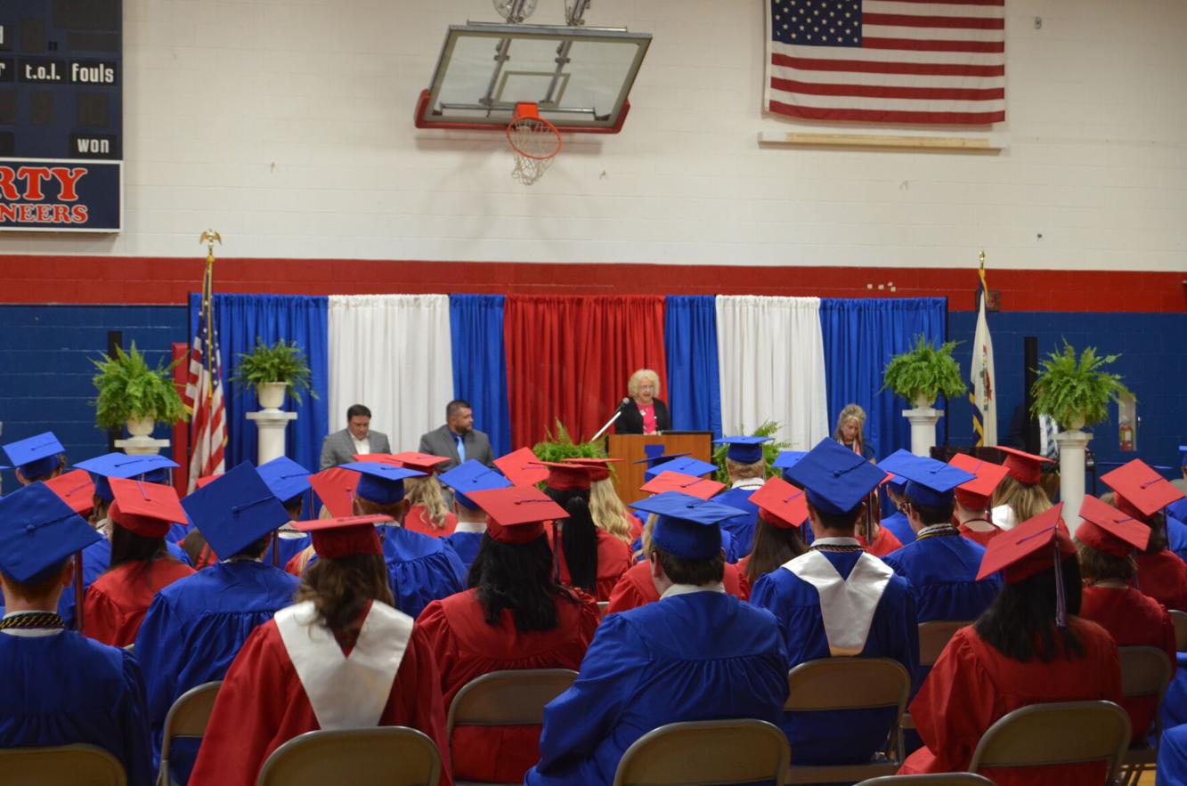 Liberty High School in Clarksburg, West Virginia, holds commencement