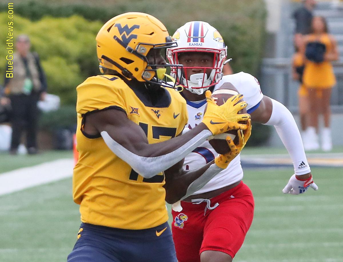 WVU Football Sam James Front West Virginia University Sports