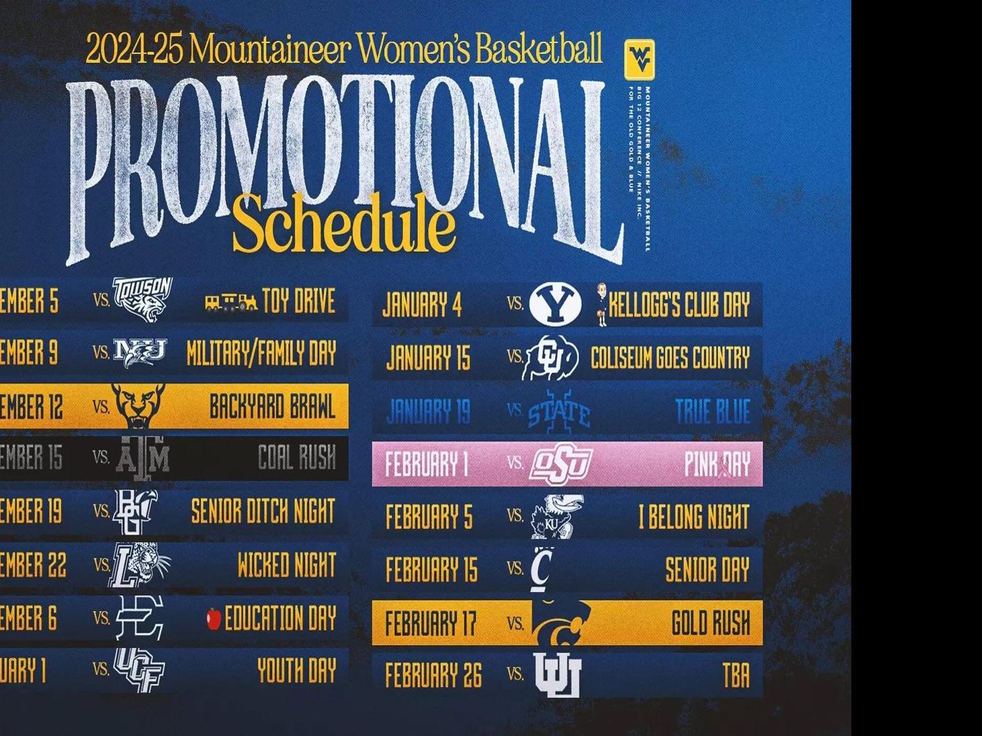 2024-25-wvu-women-s-basketball-promotional-schedule-announced-wv-news-wvnews-com