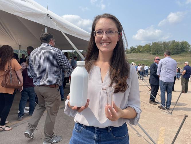 Mountaintop Beverage plant hosts topping off ceremony in