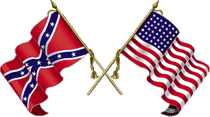 civil war north and south flags