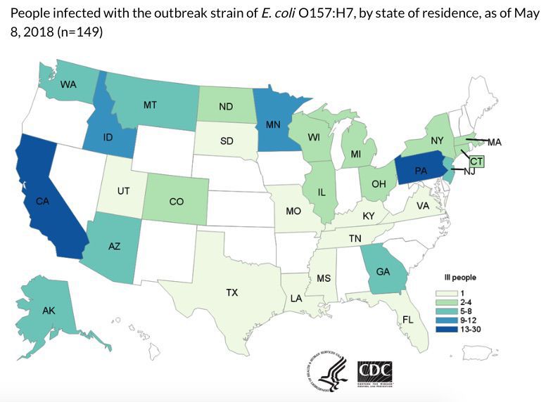 No E. Coli Reported In W.Va; Officials Urge Continued Caution As ...