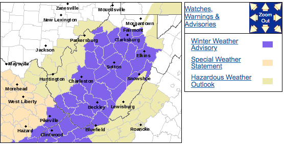 Few Inches Of Snow To Impact North Central West Virginia Residents ...