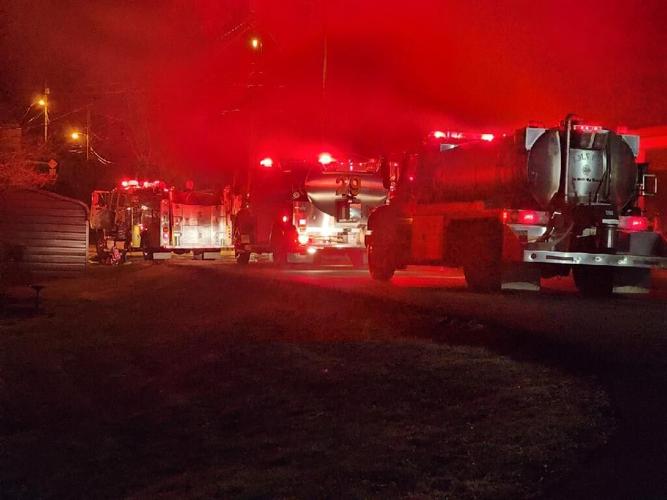 Firefighters battlng house fire in Jane Lew, West Virginia WV News