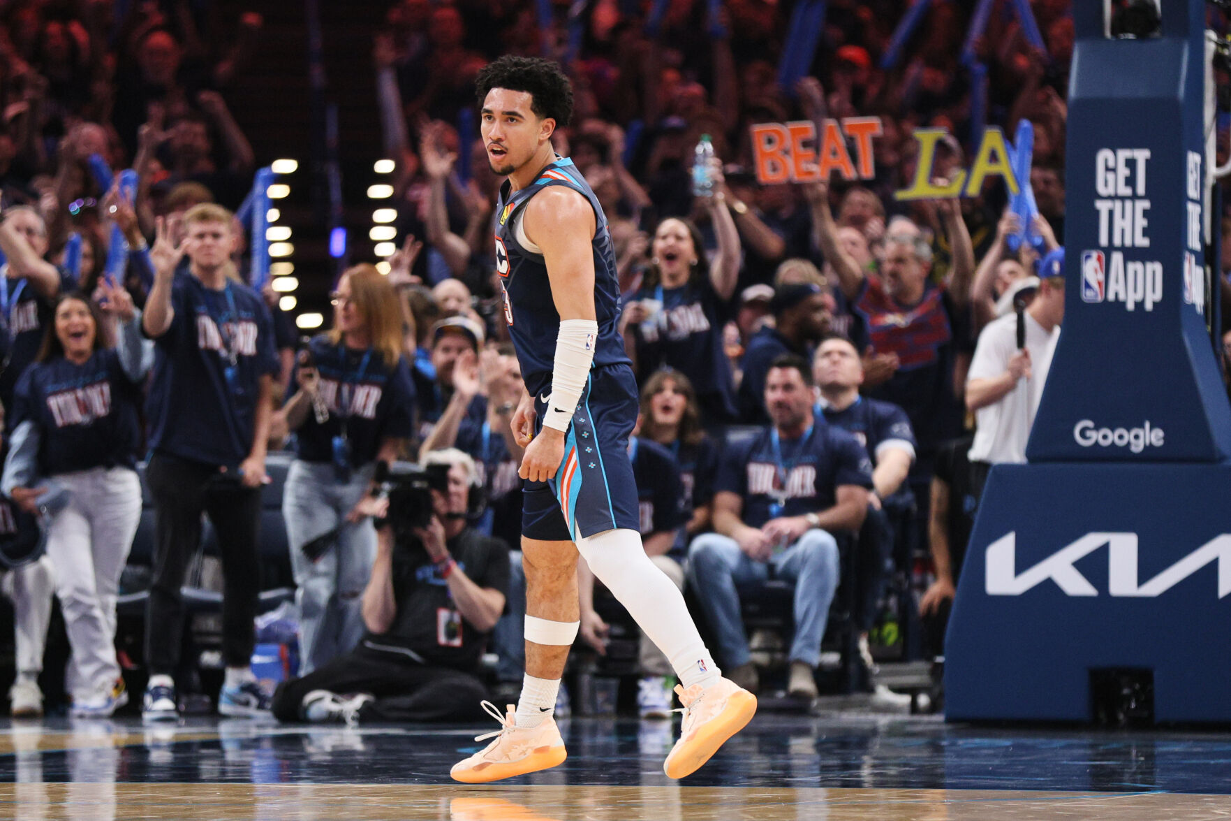 LAKERS パーカー ネイビー/グレー/ブルー Lakers Thunder Basketball | Pro Sports | wvnews.com