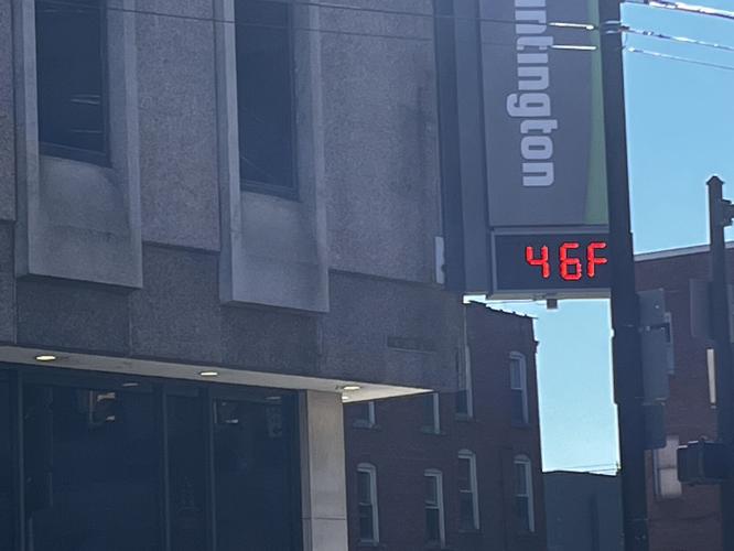 Clarksburg (West Virginia) sees average yearly temperature slightly
