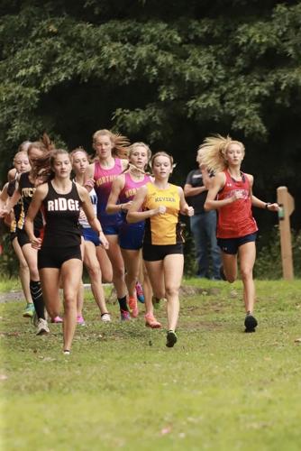 Keyser's Averi Everline is shown up front near the beginning of the Broadford Invitational.