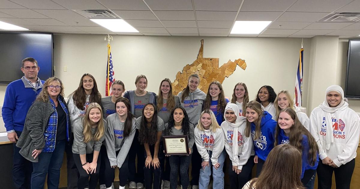 High School (West Virginia) champion teams honored, after