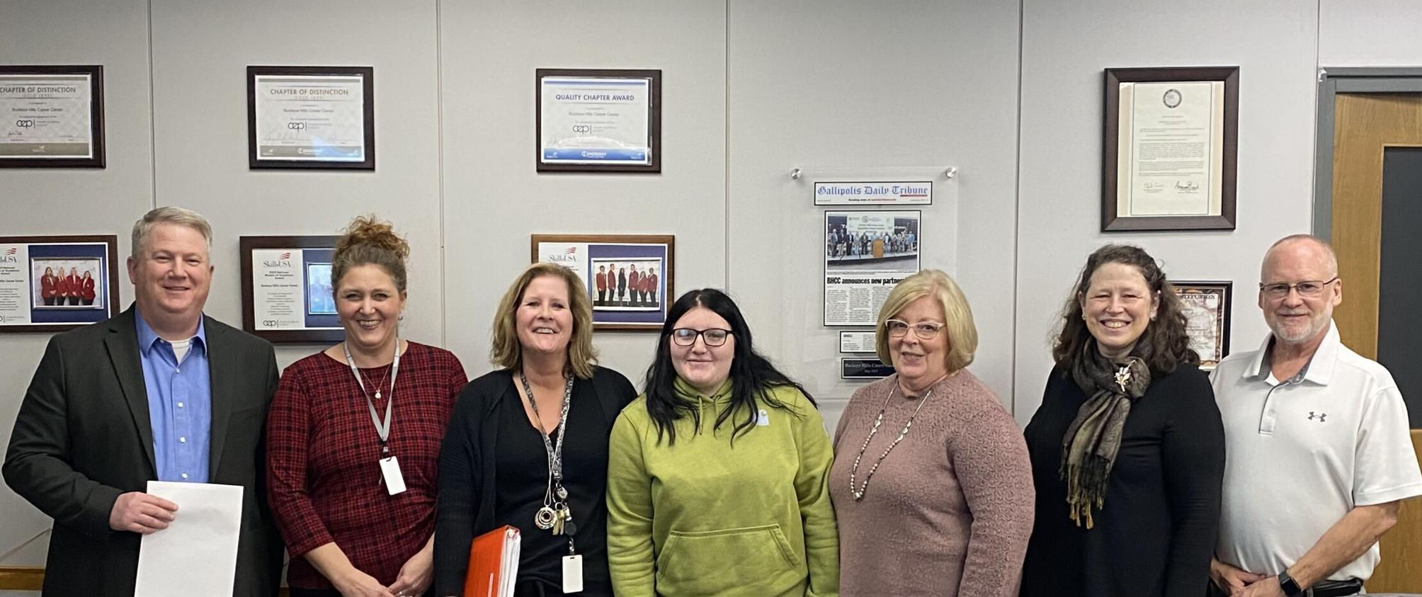 JVSD School Board recognized Buckeye Hills Career Center Aspire team