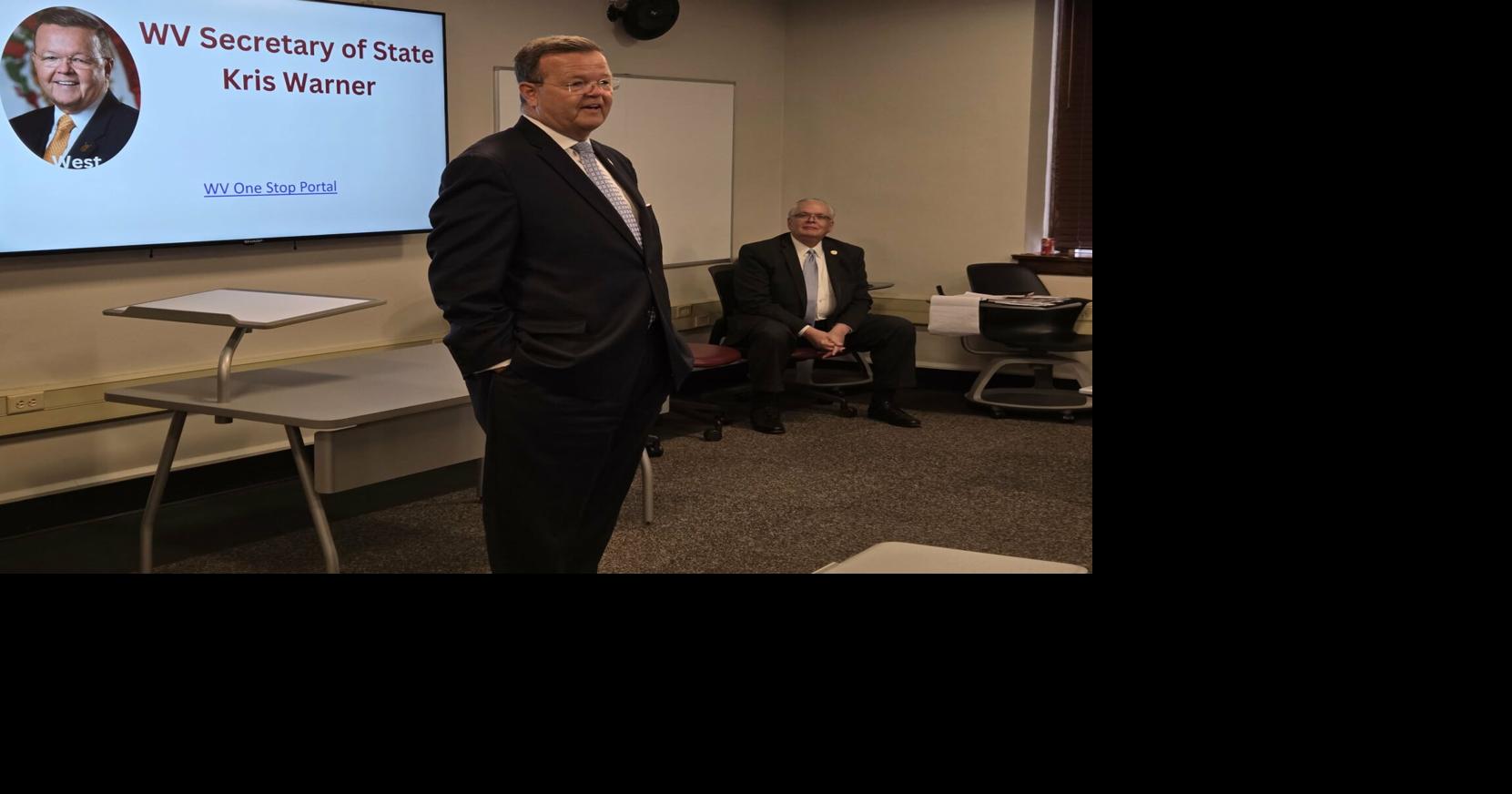Secretary of State Kris Warner visits Fairmont State to promote entrepreneurship