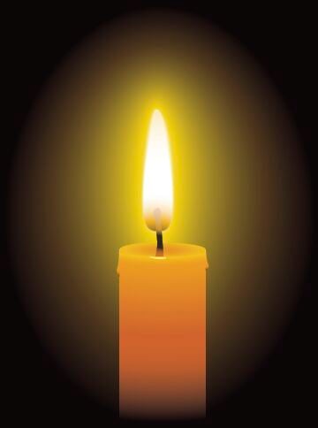 Obituary candle
