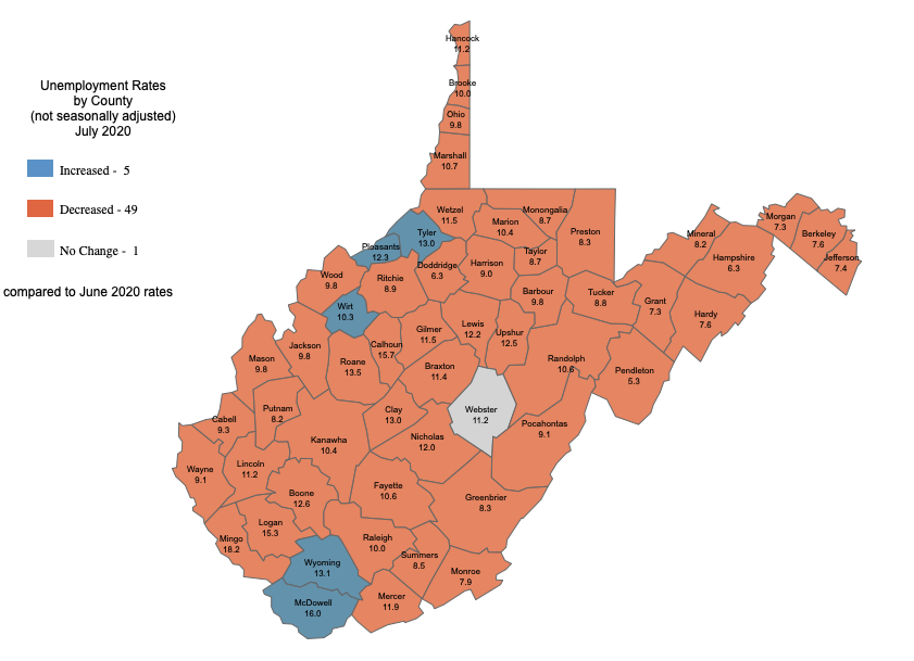 Study: West Virginia third in nation for unemployment recovery | WV ...