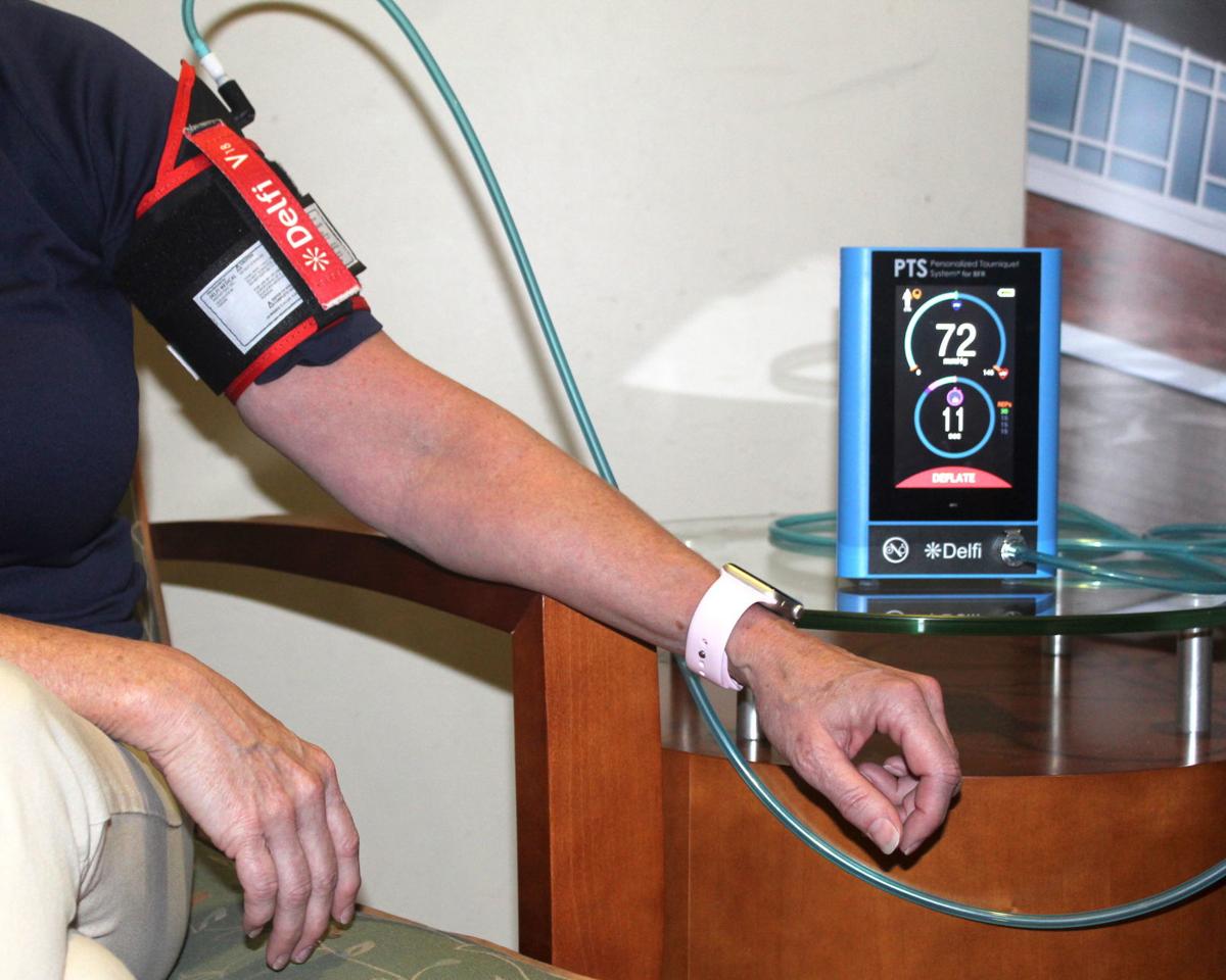 Blood Flow Restriction therapy at UHC in Bridgeport, WV, shows