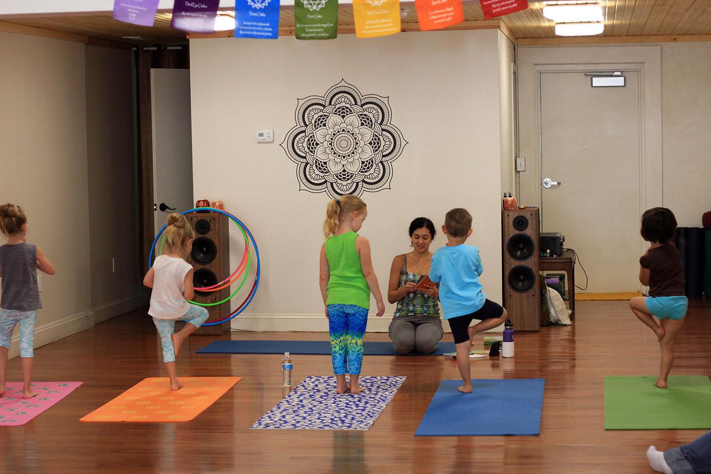 Fairmont News Fairmont Pride Kids Learn Enjoy Yoga In Downtown Fairmont News Wvnews Com