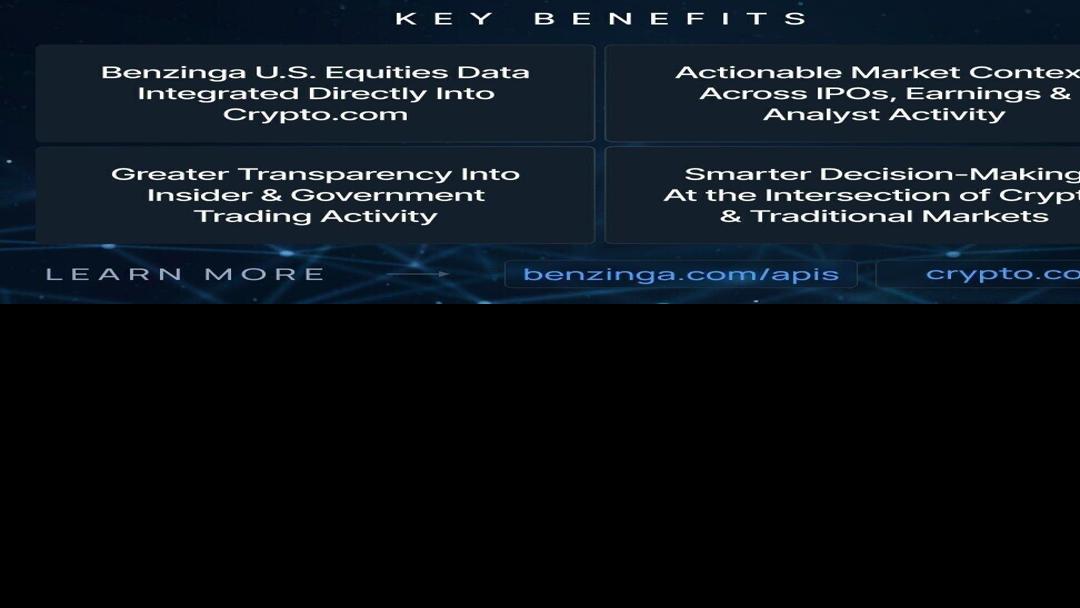 Crypto.com Traders Gain Deeper Market Visibility Through Benzinga Data  Integration | Around The Web | wvnews.com