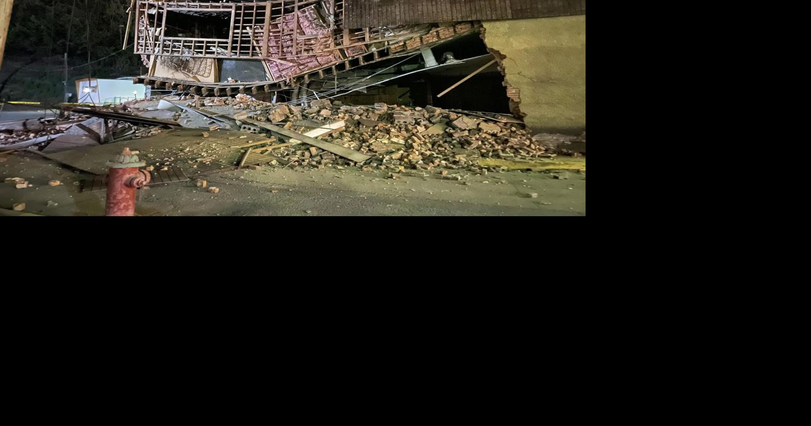 Vacant Farmington, West Virginia, building collapses Fairmont News