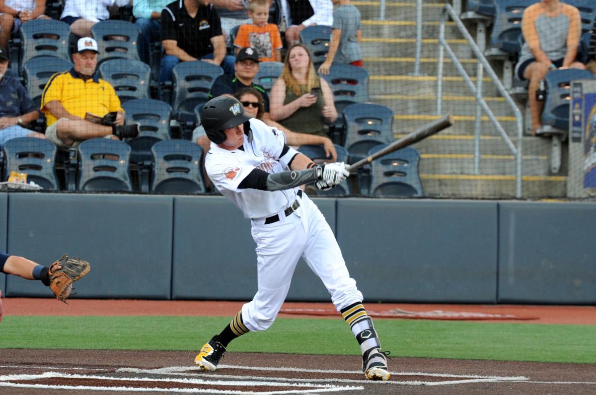 Sixth Inning Propels Black Bears B U Blanks Ripley Wvnews Gretler Takes A Swing