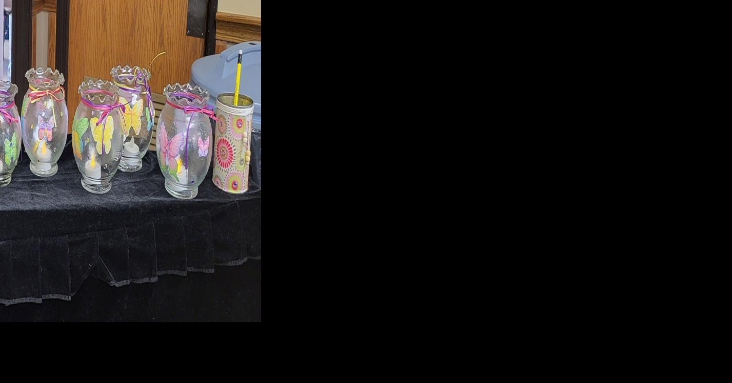Spring globe candy jars