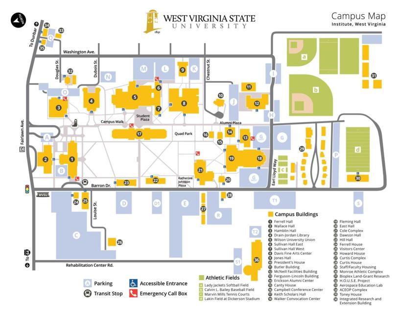 WVSU Campus Map | | wvnews.com