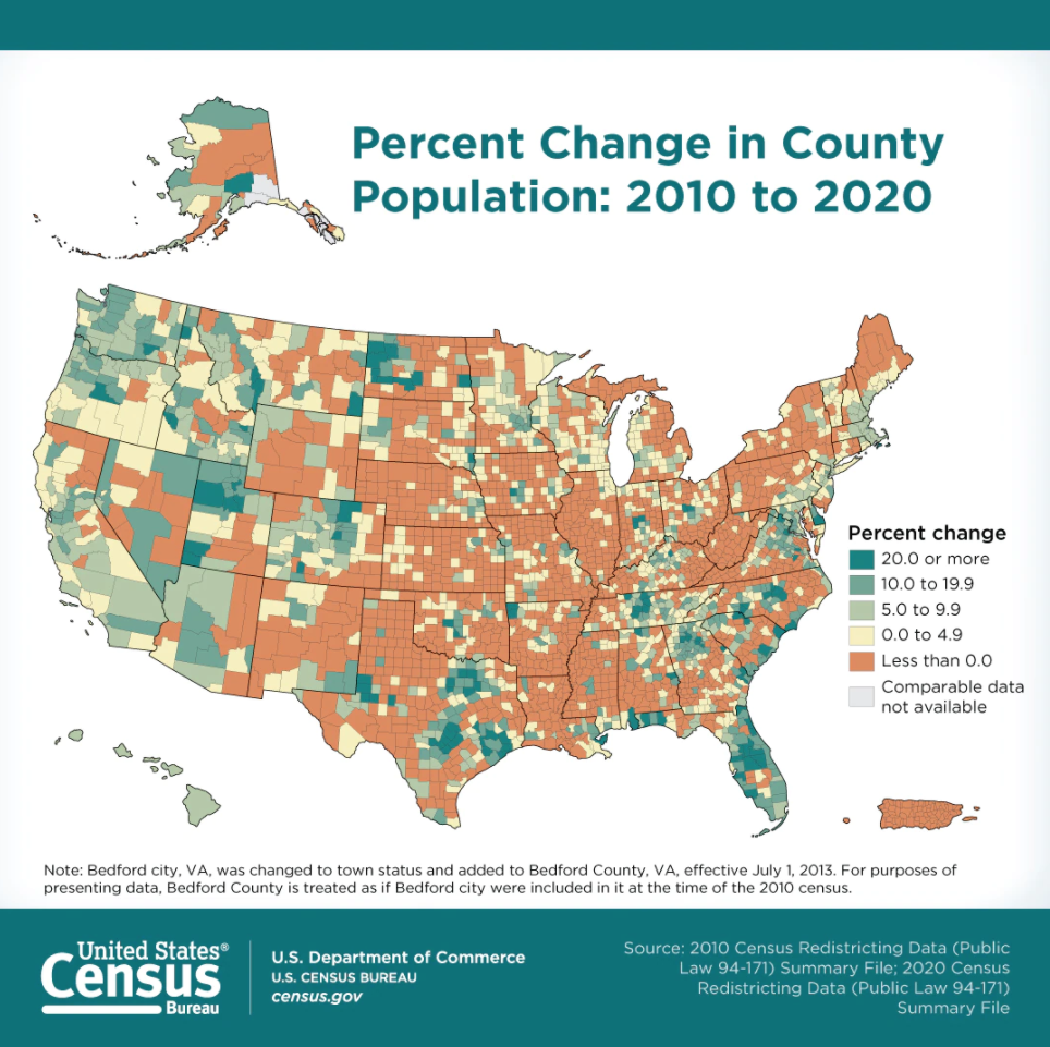 U S Census Bureau Releases County Population Data For 2020 State Journal News Wvnews Com