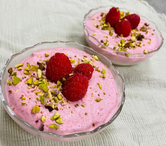 Panna Cotta with Raspberry Mousse