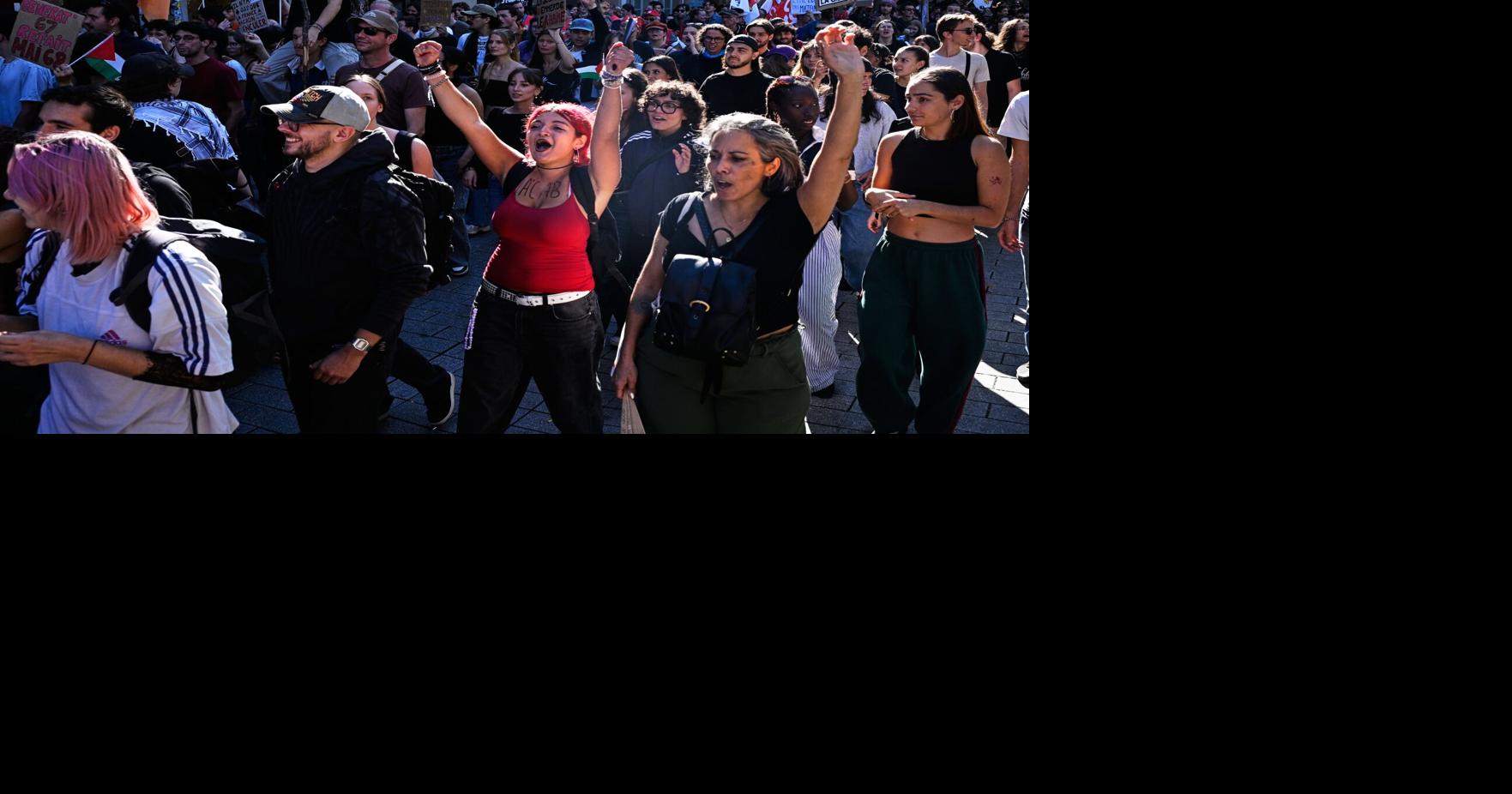 French riot police fire tear gas as more than 250,000 rally nationwide ...