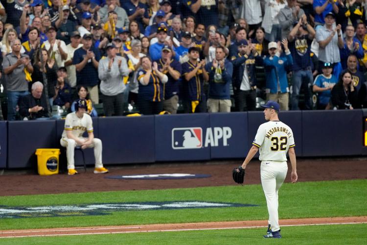 Brewers ace Jacob Misiorowski labors into 5th inning of NLCS opener ...