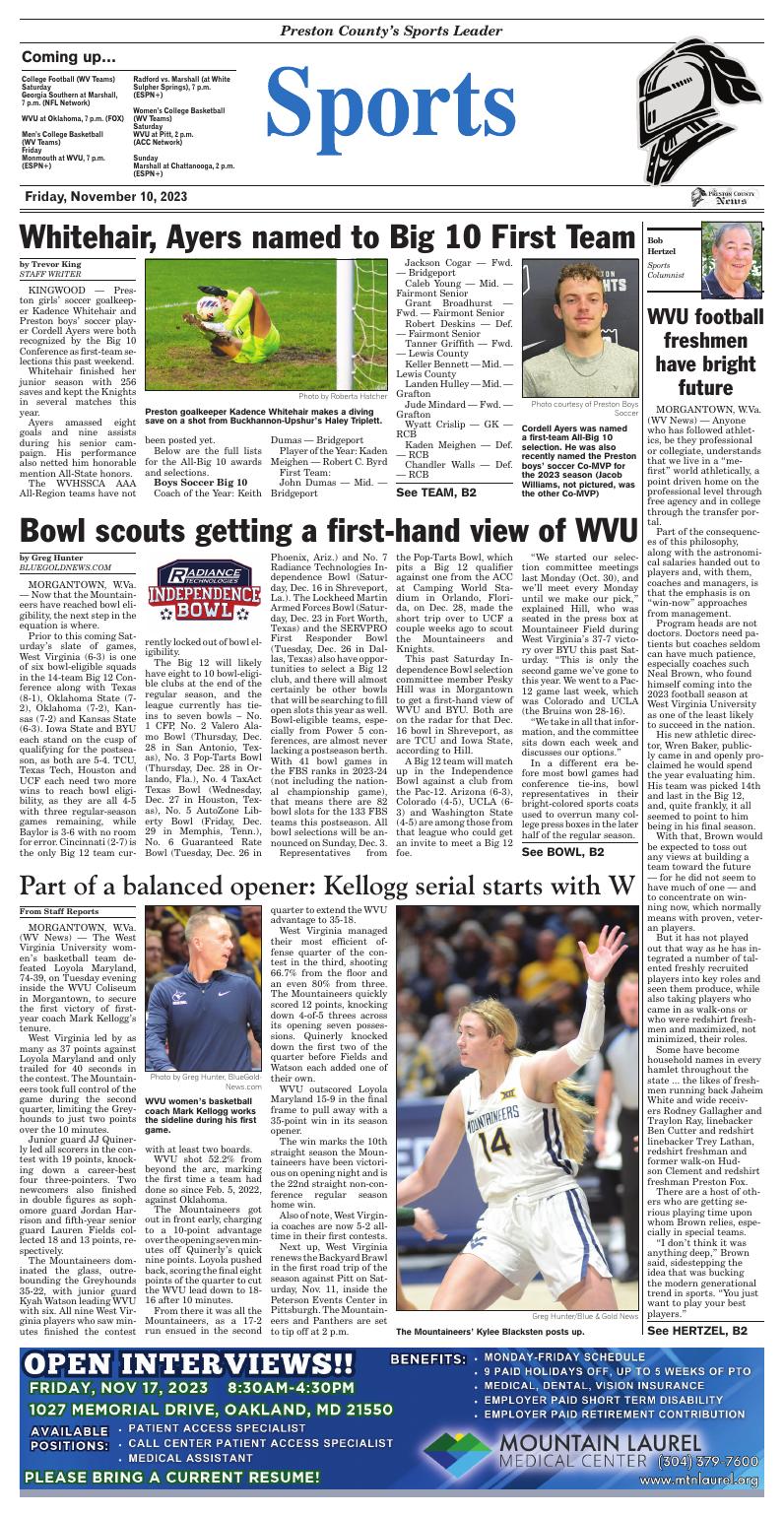 Page B1 | Preston E-Edition | wvnews.com