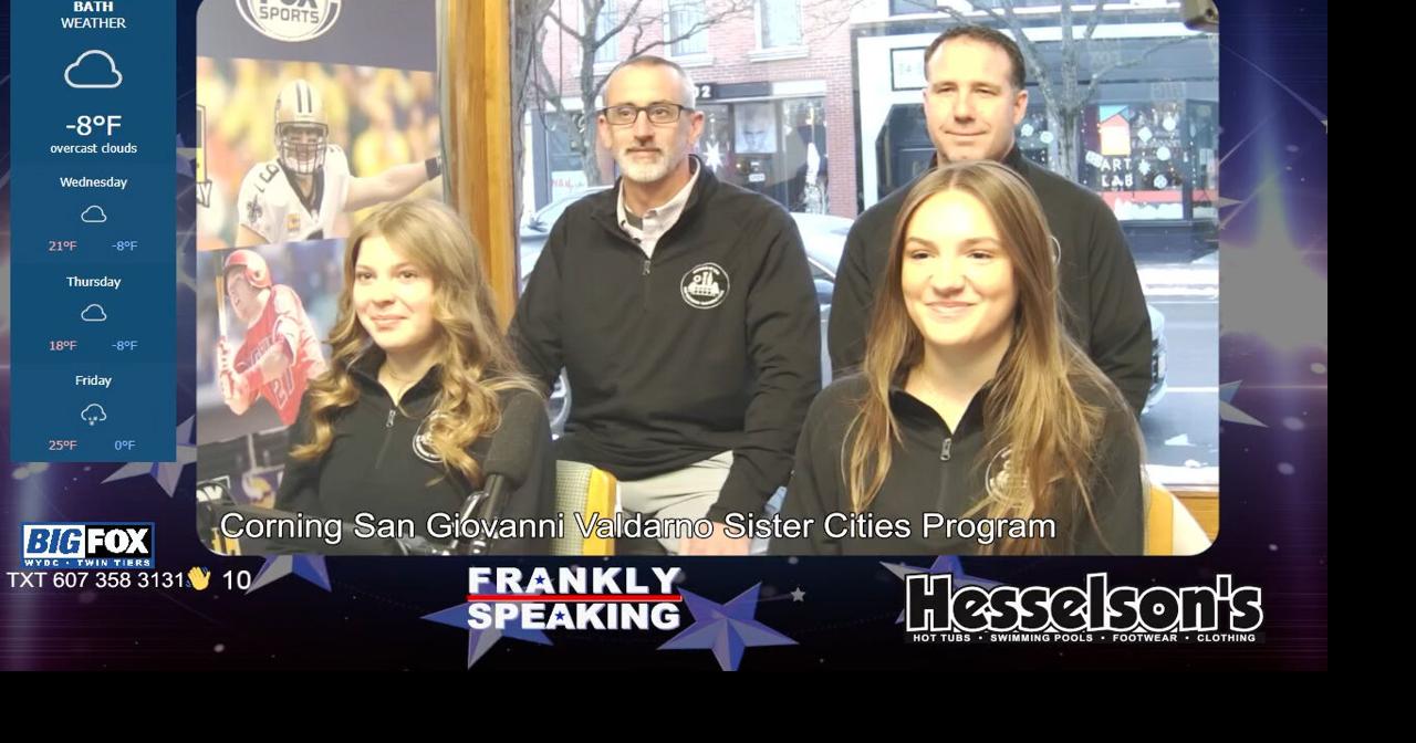 FRANKLY SPEAKING: Corning High School Students And Teachers Are Headed To San Giovanni Valdarno Italy