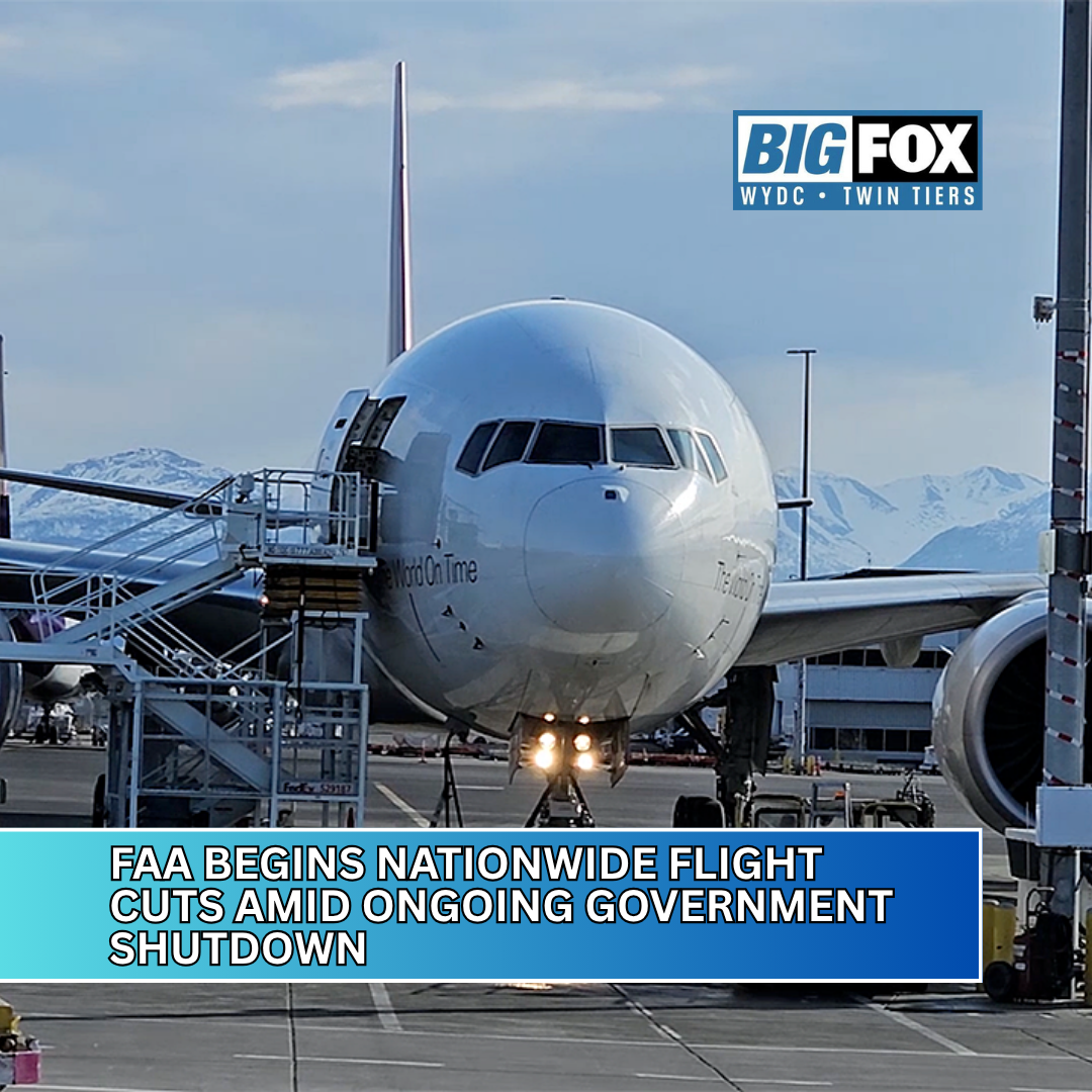 FAA begins nationwide flight cuts amid ongoing government shutdown