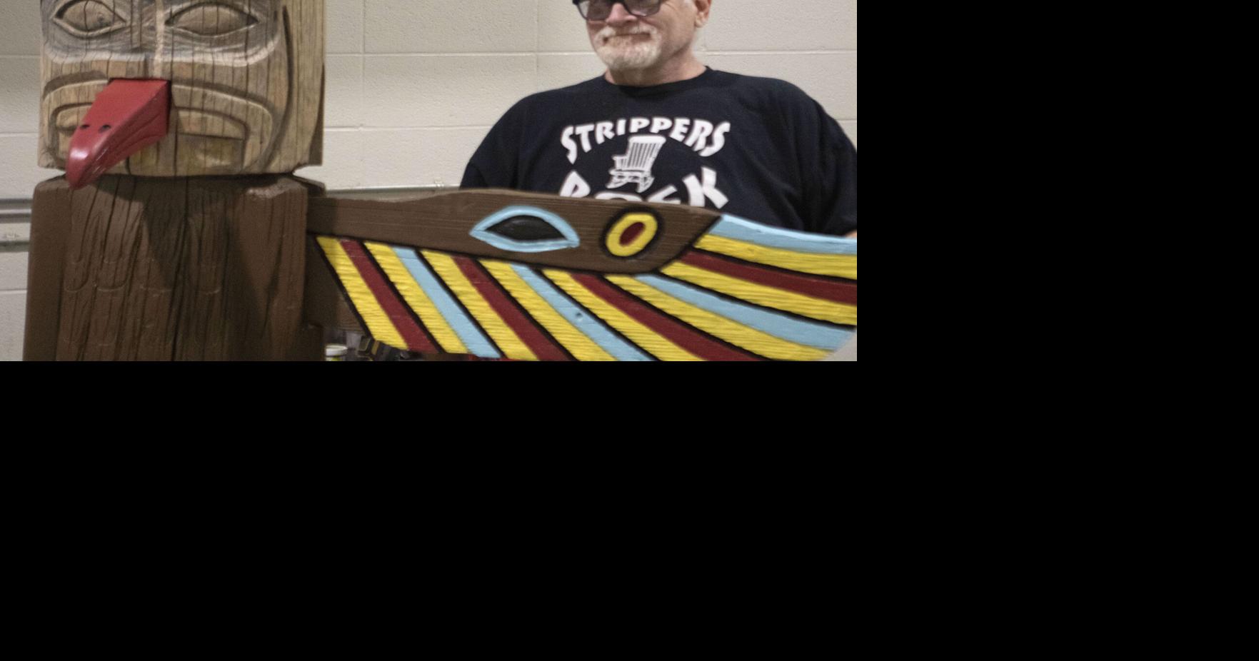 Crafty hobbyists restore furniture, totem pole for annual rehab workshop