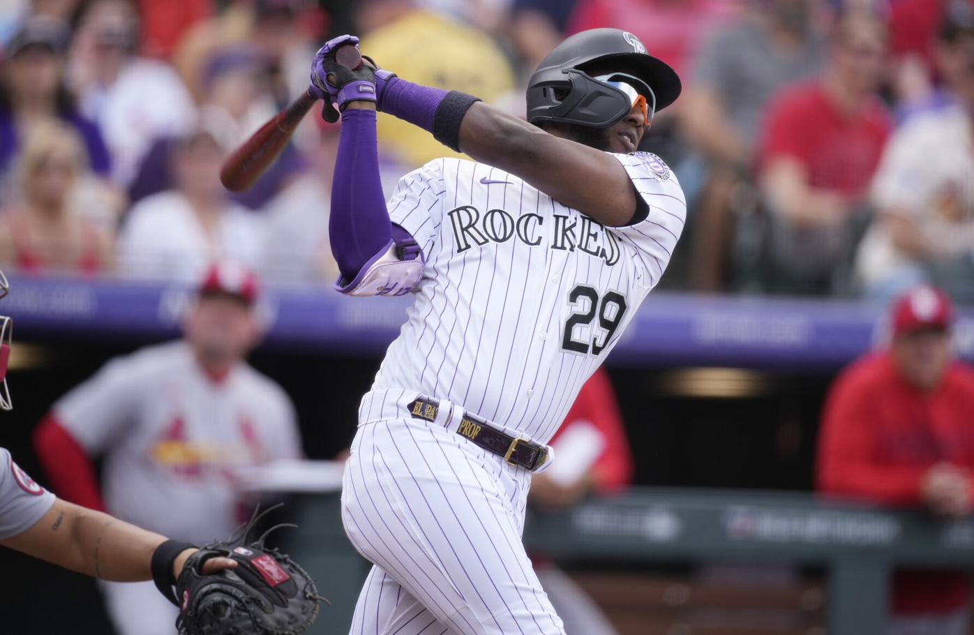 Colorado Rockies left fielder Jurickson Profar (29) in the second