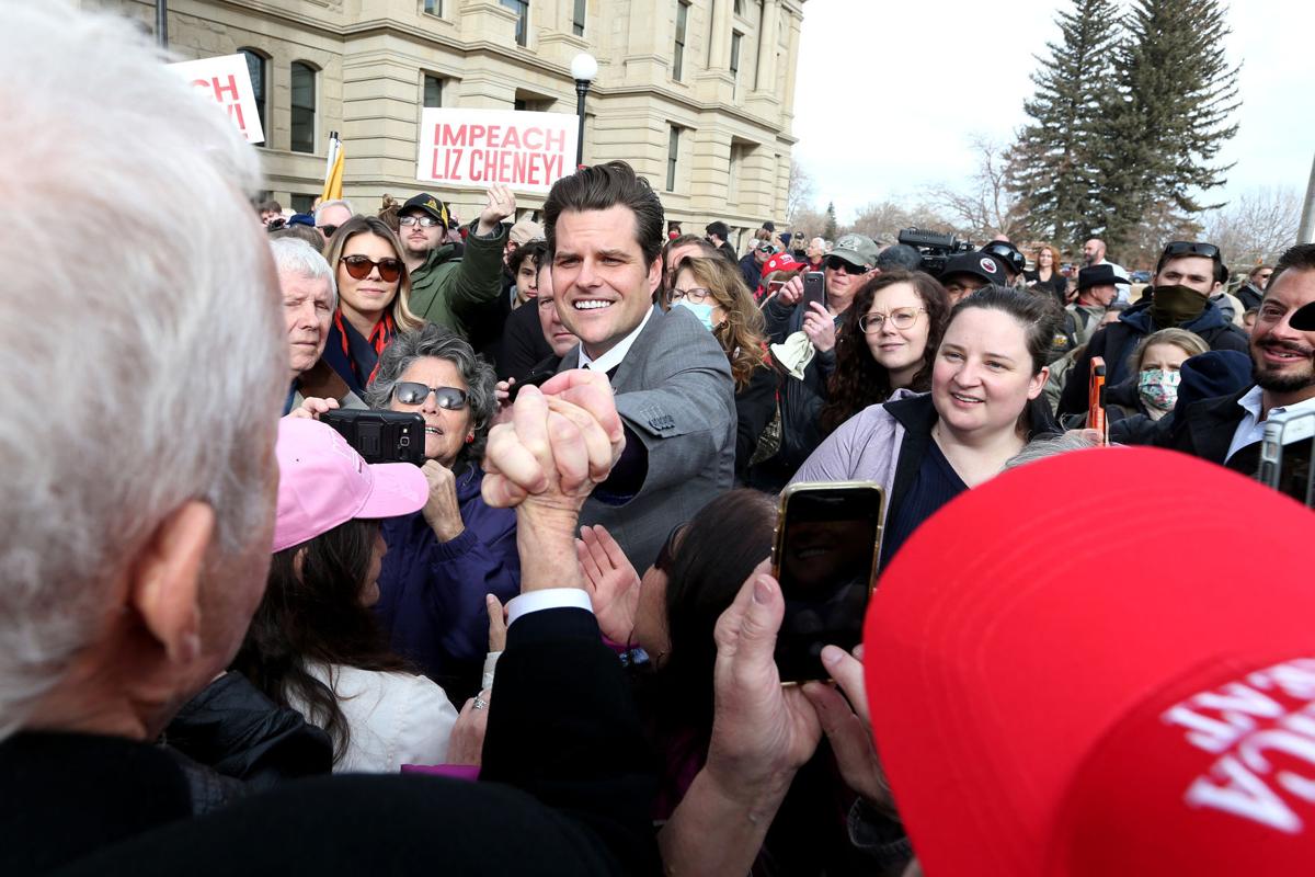 U.S. Rep. Matt Gaetz rallies against Liz Cheney outside Wyoming Capitol | Gallery | wyomingnews.com