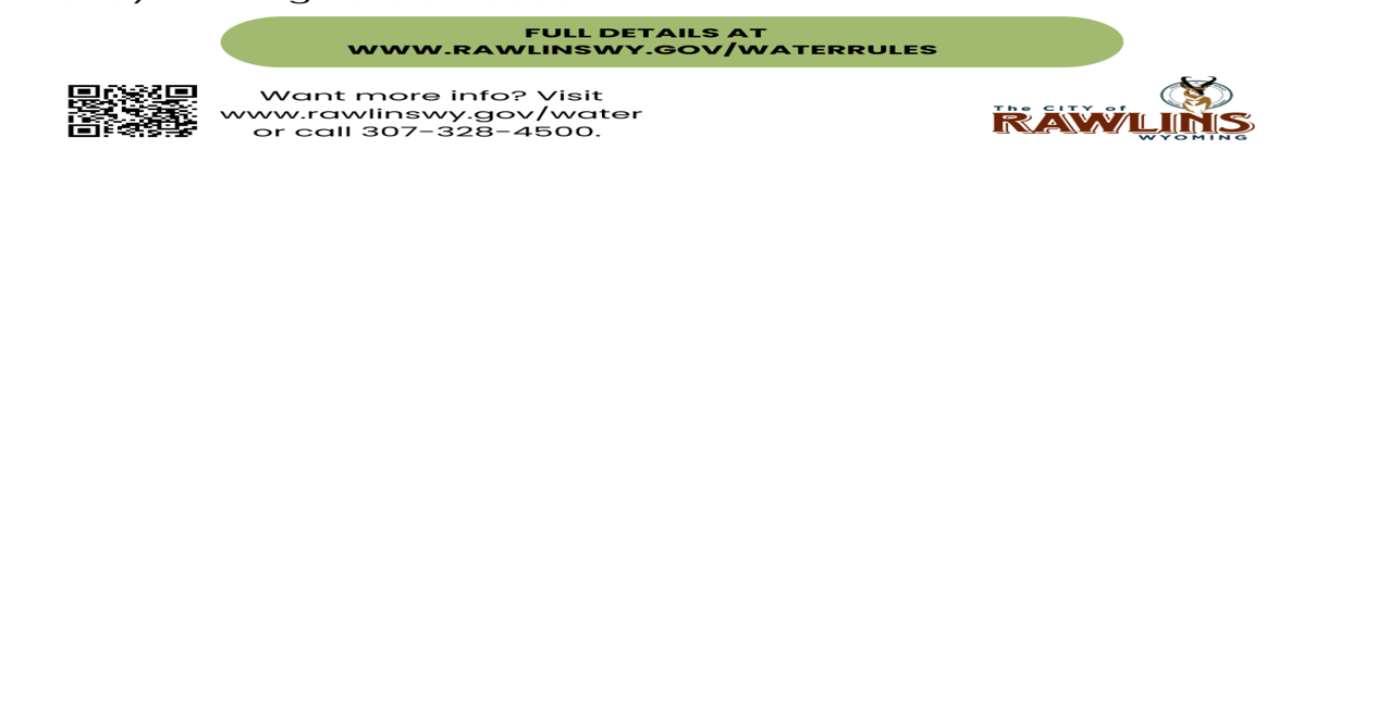 City of Rawlins reaches 'Level D' from water use management Rawlins